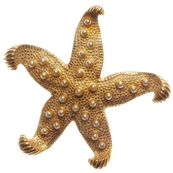 Broš u obliku zlatne morske zvijezde | Gold Starfish Pen