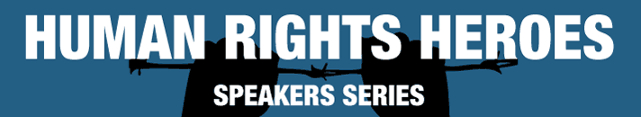Logo for the Human Rights Heroes Speaker Series